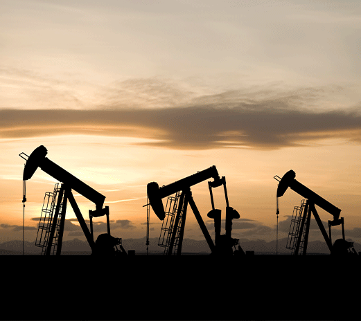 Plusieurs puits de pétrole