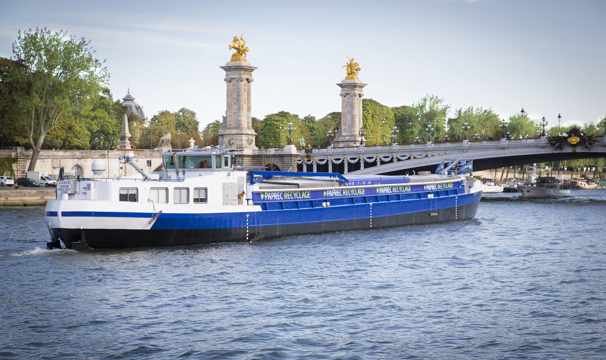 Paprec recourt au fret fluvial