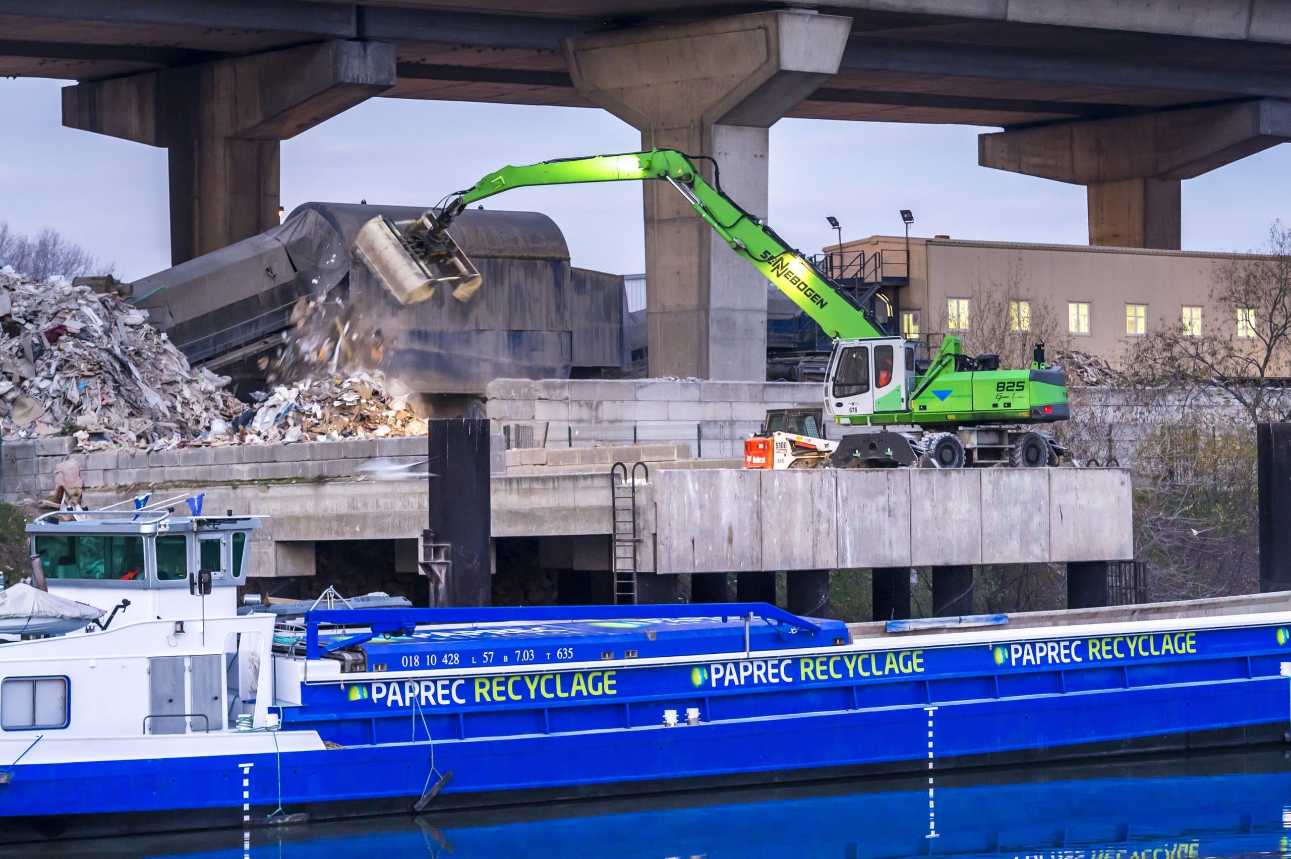 Paprec développe l’acheminement des matières par voie fluviale.