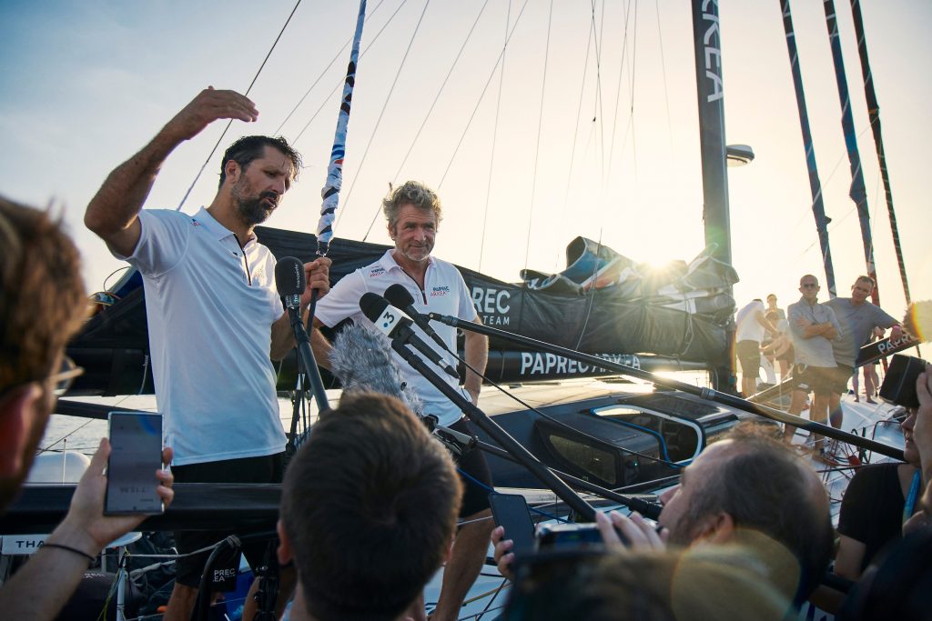 Réaction Richomme Elies - Transat Jacques Vabre 2023 