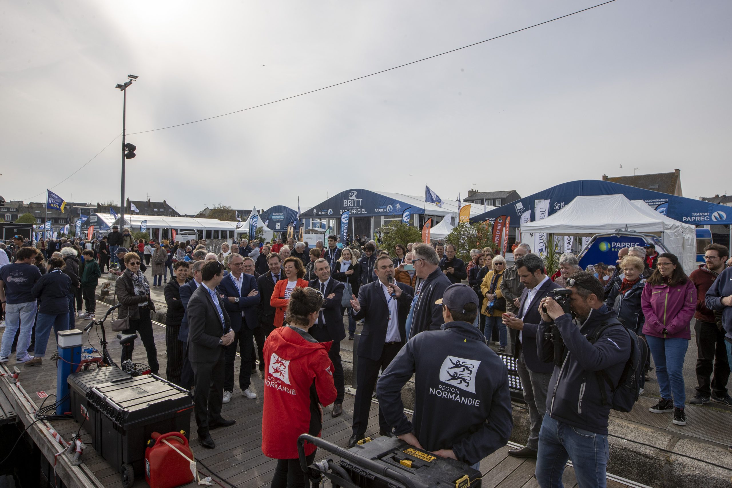 TRANSAT PAPREC 2023 Inauguration du village de la Transat Paprec 2023 - Concarneau le 21/04/2023