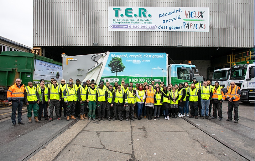 Collaborateurs de Tri Environnement Recyclage