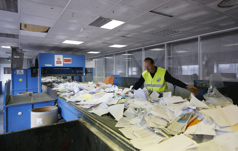 Déchets papiers et cartons - Bollegraaf