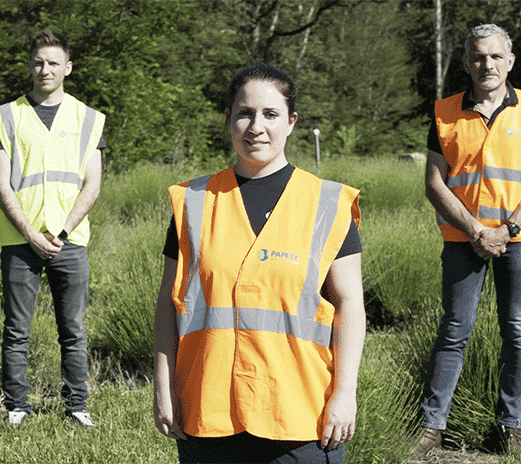 3 collaborateurs représentant la diversité