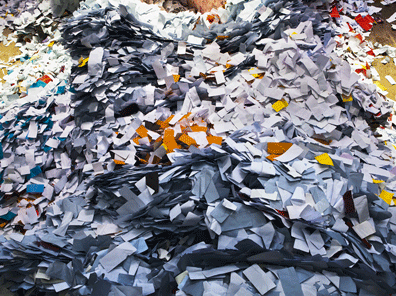 La vente des papiers-cartons recyclés