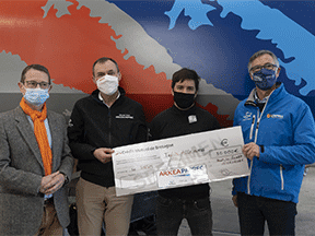 Los equipos de salvamento marítimo de la SNSM reciben una donación del grupo Paprec y de Crédit Mutuel Arkéa