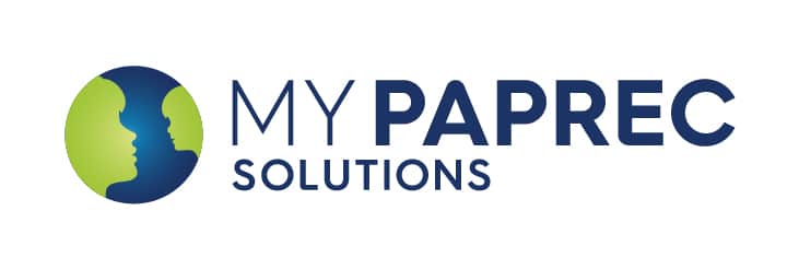 logo de MYPAPREC SOLUTIONS sur fond blanc