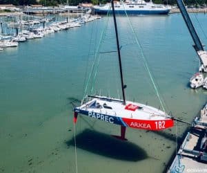 Mise à l’eau du Class40 Paprec Arkéa : La Route du Rhum, premier objectif vers le projet Vendée Globe 2024