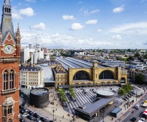 Kings Cross St Pancras cityscape