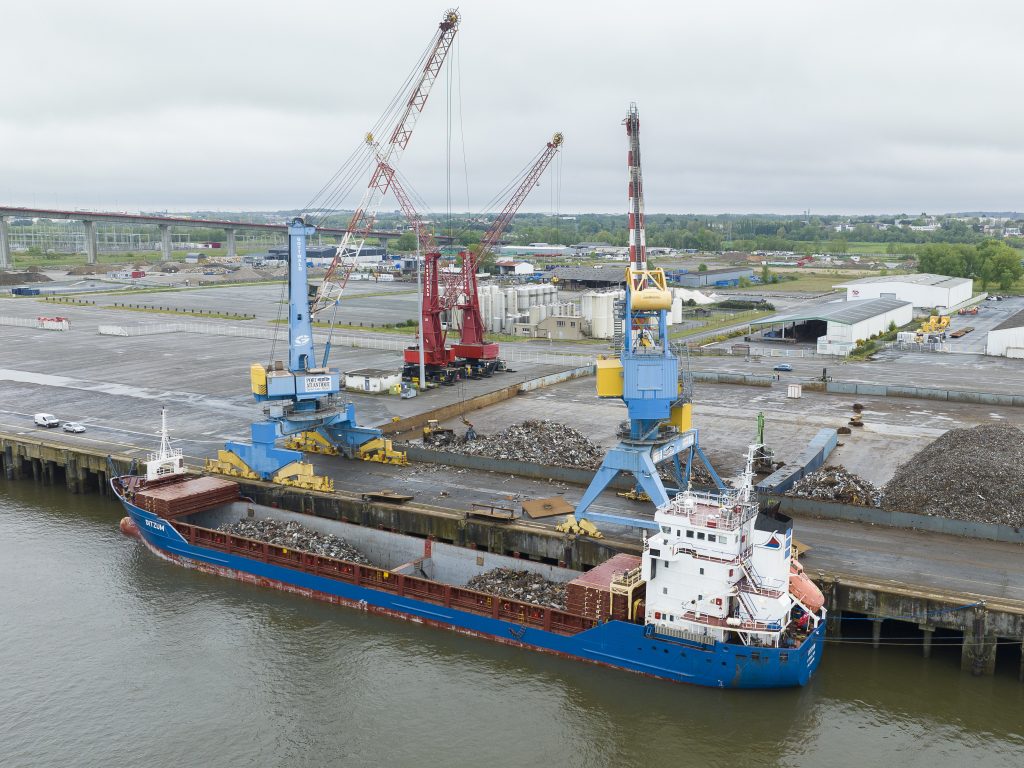 Paprec Métal réalise sa première expédition de ferrailles par bateau