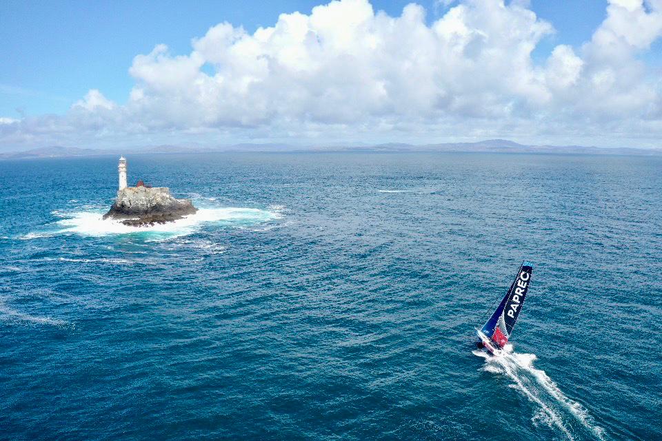 Image de Paprec Arkéa a bord de l'Imoca