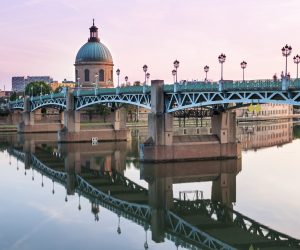 Toulouse at sunset