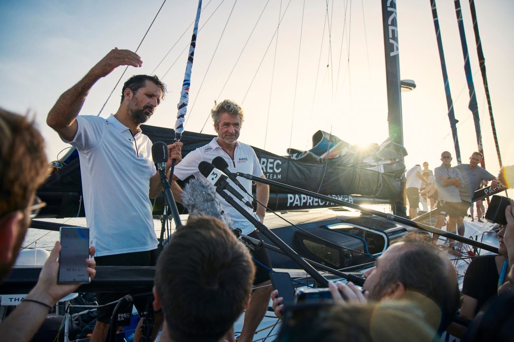 Réaction Richomme Elies - Transat Jacques Vabre 2023 